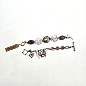 Lucky Brand Mixed Metals Bohemian Bracelet Set Semi Prexious Accents